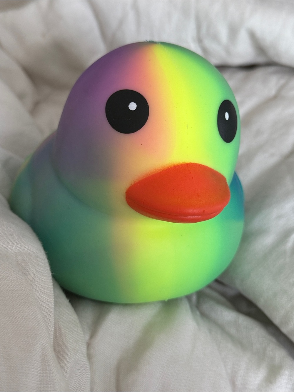 Squeeezy Colorful Tie-Dye Squishy Duck